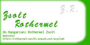zsolt rothermel business card